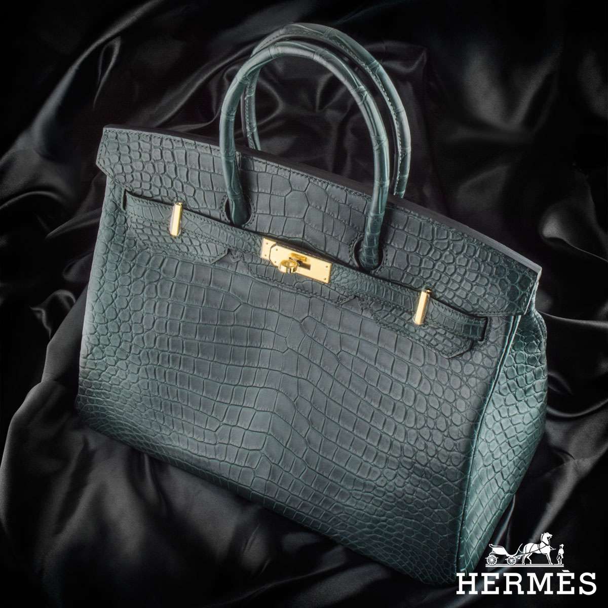 Hermès Birkin bag with diamonds and made from albino crocodile